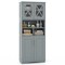 57-Inch Tall Freestanding Bathroom Storage Cabinet with 3 Adjustable Shelves and Acrylic Doors